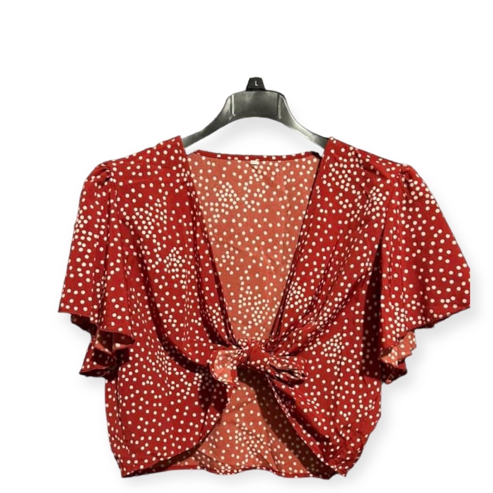 SheIn Tie Front Crop Top